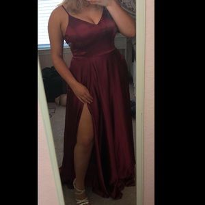 Burgundy Prom Dress